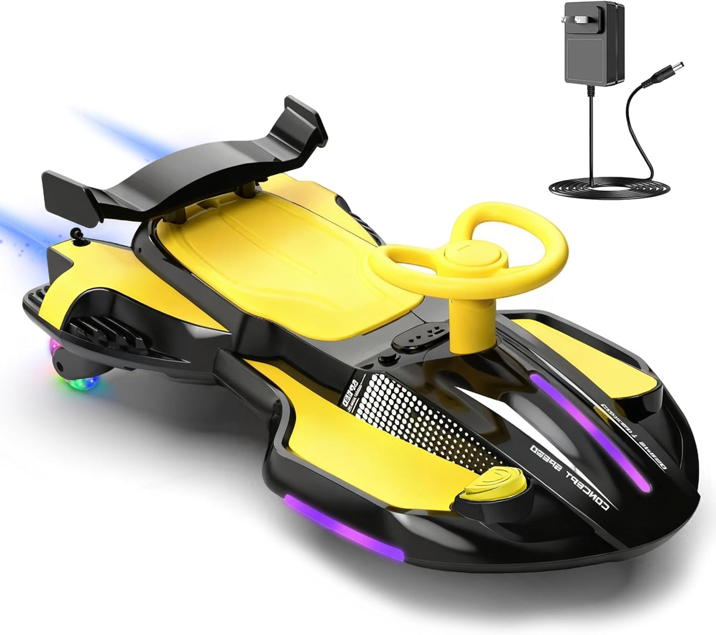 12V Electric Wiggle Ride-On Car for Kids