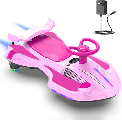 12V Electric Wiggle Ride-On Car for Kids